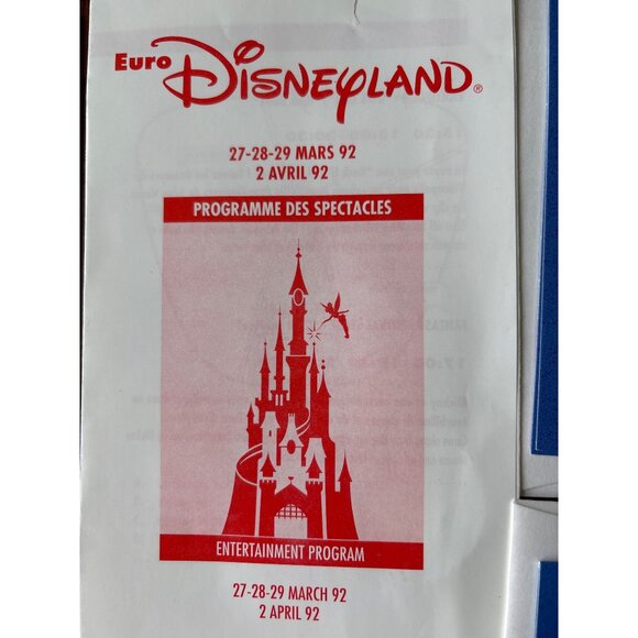 Ultimate Euro Disney Resort Memorabilia Collection Programmes Vintage Souvenirs - Picture 6 of 11